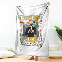 67 Six Seven Zohran Mamdani Christmas Throw Blanket Progressive Democrats - Wonder Print Shop