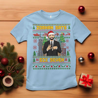 67 Six Seven Zohran Mamdani Christmas T Shirt Progressive Democrats - Wonder Print Shop