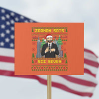 67 Six Seven Zohran Mamdani Christmas Protest Sign Progressive Democrats - Wonder Print Shop