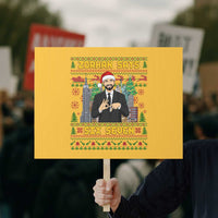 67 Six Seven Zohran Mamdani Christmas Protest Sign Progressive Democrats - Wonder Print Shop