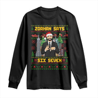 67 Six Seven Zohran Mamdani Christmas Long Sleeve Shirt Progressive Democrats - Wonder Print Shop