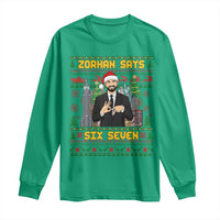 67 Six Seven Zohran Mamdani Christmas Long Sleeve Shirt Progressive Democrats - Wonder Print Shop
