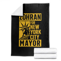 Zohran Mamdani NYC Mayor Throw Blanket Funny Cool Trendy Progressive - Wonder Print Shop