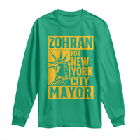 Zohran Mamdani NYC Mayor Long Sleeve Shirt Funny Cool Trendy Progressive - Wonder Print Shop