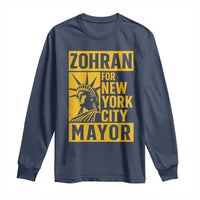 Zohran Mamdani NYC Mayor Long Sleeve Shirt Funny Cool Trendy Progressive - Wonder Print Shop