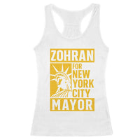 Zohran Mamdani NYC Mayor Racerback Tank Top Funny Cool Trendy Progressive - Wonder Print Shop