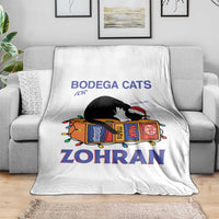 Bodega Cats of New York Throw Blanket Funny Cat NYC Christmas - Wonder Print Shop