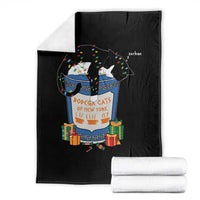 Bodega Cats of New York Throw Blanket Funny Democrat Christmas - Wonder Print Shop