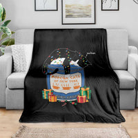 Bodega Cats of New York Throw Blanket Funny Democrat Christmas - Wonder Print Shop