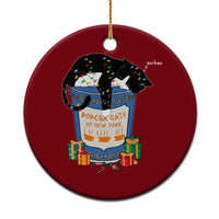 Bodega Cats of New York Ceramic Ornament Funny Democrat Christmas - Wonder Print Shop