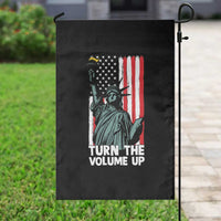 Turn The Volume Up Garden Flag Statue of Liberty Patriotic American Flag - Wonder Print Shop
