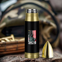 Turn The Volume Up Bullet Tumbler Statue of Liberty Patriotic American Flag - Wonder Print Shop
