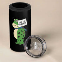 Turn The Volume Up 4 in 1 Can Cooler Tumbler Resist Frog Portland Protest - Wonder Print Shop