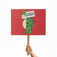 Turn The Volume Up Protest Sign Resist Frog Portland Protest - Wonder Print Shop
