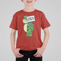 Turn The Volume Up T Shirt For Kid Resist Frog Portland Protest - Wonder Print Shop