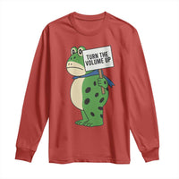 Turn The Volume Up Long Sleeve Shirt Resist Frog Portland Protest - Wonder Print Shop