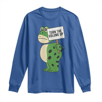 Turn The Volume Up Long Sleeve Shirt Resist Frog Portland Protest - Wonder Print Shop