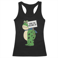 Turn The Volume Up Racerback Tank Top Resist Frog Portland Protest - Wonder Print Shop