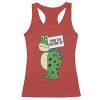 Turn The Volume Up Racerback Tank Top Resist Frog Portland Protest - Wonder Print Shop