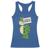 Turn The Volume Up Racerback Tank Top Resist Frog Portland Protest - Wonder Print Shop