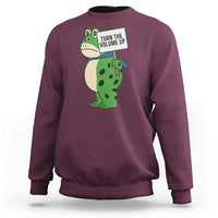 Turn The Volume Up Sweatshirt Resist Frog Portland Protest - Wonder Print Shop