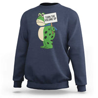 Turn The Volume Up Sweatshirt Resist Frog Portland Protest - Wonder Print Shop