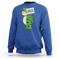 Turn The Volume Up Sweatshirt Resist Frog Portland Protest - Wonder Print Shop