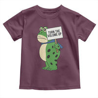Turn The Volume Up Toddler T Shirt Resist Frog Portland Protest - Wonder Print Shop