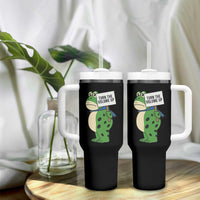 Turn The Volume Up Tumbler With Handle Resist Frog Portland Protest - Wonder Print Shop