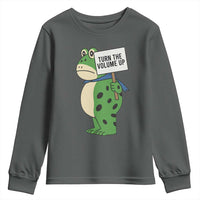 Turn The Volume Up Youth Sweatshirt Resist Frog Portland Protest - Wonder Print Shop