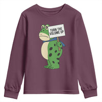 Turn The Volume Up Youth Sweatshirt Resist Frog Portland Protest - Wonder Print Shop