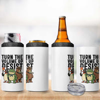 Turn The Volume Up Resist 4 in 1 Can Cooler Tumbler Portland Frog Bear Penguin Protester - Wonder Print Shop
