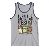 Turn The Volume Up Resist Tank Top Portland Frog Bear Penguin Protester - Wonder Print Shop