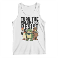 Turn The Volume Up Resist Tank Top Portland Frog Bear Penguin Protester - Wonder Print Shop