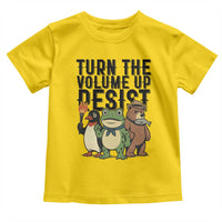 Turn The Volume Up Resist Toddler T Shirt Portland Frog Bear Penguin Protester - Wonder Print Shop