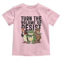Turn The Volume Up Resist Toddler T Shirt Portland Frog Bear Penguin Protester - Wonder Print Shop