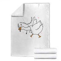 Sily Goose Meme Throw Blanket Funny Quote You Were Never An Option - Wonder Print Shop