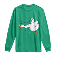 Sily Goose Meme Long Sleeve Shirt Funny Quote You Were Never An Option - Wonder Print Shop