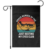 Funny Dad Garden Flag Proud Member Of The Just Resting My Eyes Club - Wonder Print Shop