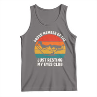 Funny Dad Tank Top Proud Member Of The Just Resting My Eyes Club - Wonder Print Shop
