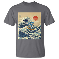 Funny Six Seven Surfing T Shirt The Great Wave Kanagawa Japanese 67 Brainrot Meme