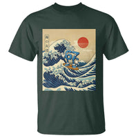 Funny Six Seven Surfing T Shirt The Great Wave Kanagawa Japanese 67 Brainrot Meme