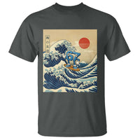 Funny Six Seven Surfing T Shirt The Great Wave Kanagawa Japanese 67 Brainrot Meme