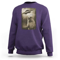 Funny Six Seven Sweatshirt Screaming Groundhog UFO Meme