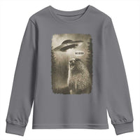 Funny Six Seven Youth Sweatshirt Screaming Groundhog UFO Meme