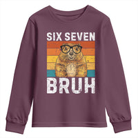 67 Groundhog Meme Youth Sweatshirt Funny Six Seven Bruh Groundhog Day - Wonder Print Shop
