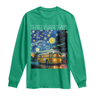 Rosa Parks Long Sleeve Shirt Starry Night Van Gogh Black History African - Wonder Print Shop
