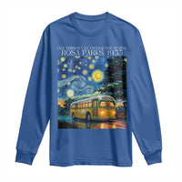 Rosa Parks Long Sleeve Shirt Starry Night Van Gogh Black History African - Wonder Print Shop