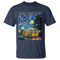 Rosa Parks T Shirt Starry Night Van Gogh Black History African - Wonder Print Shop