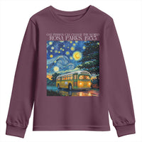 Rosa Parks Youth Sweatshirt Starry Night Van Gogh Black History African - Wonder Print Shop